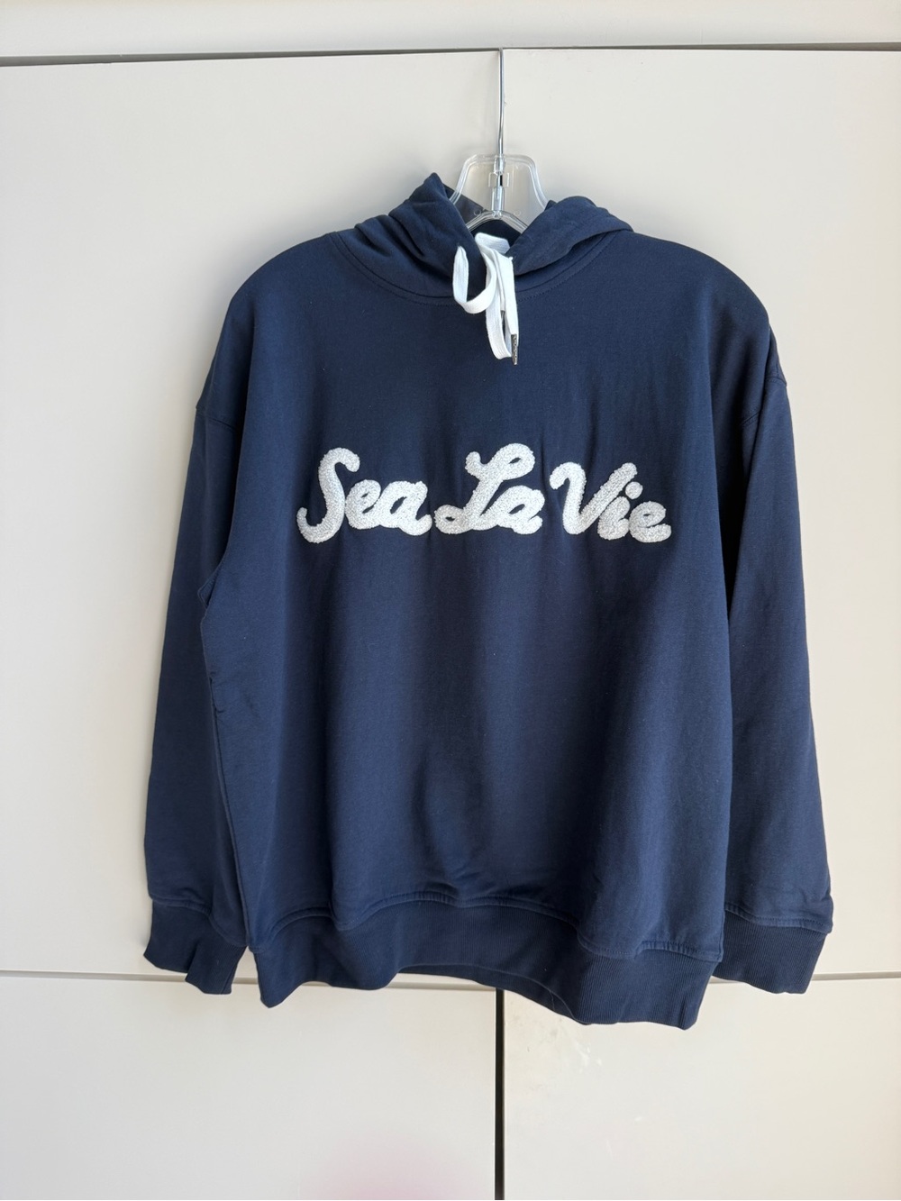 Sea La Vie Navy Blue Logo Pullover Hoodie